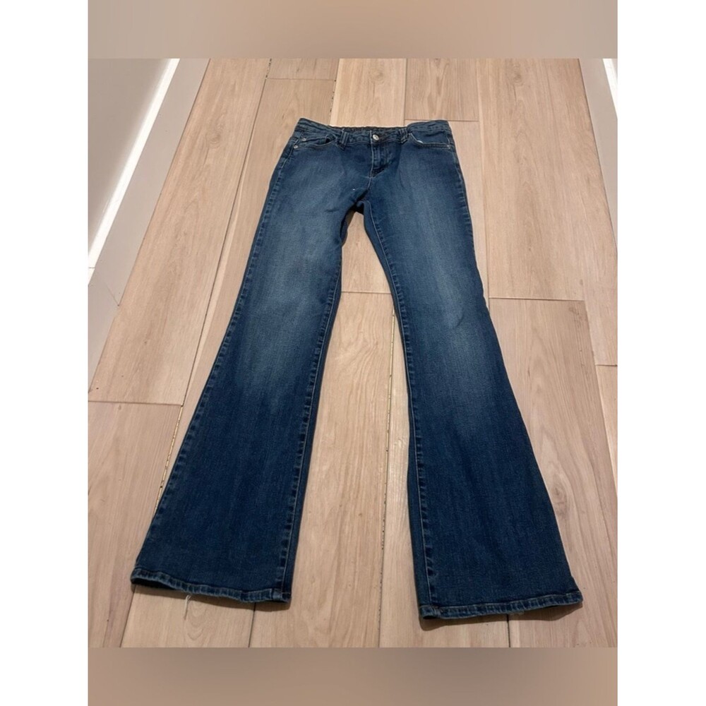 Y2K Wet Seal Low Rise Bootcut Flare Jeans Size 7 Long ***frayed hem***